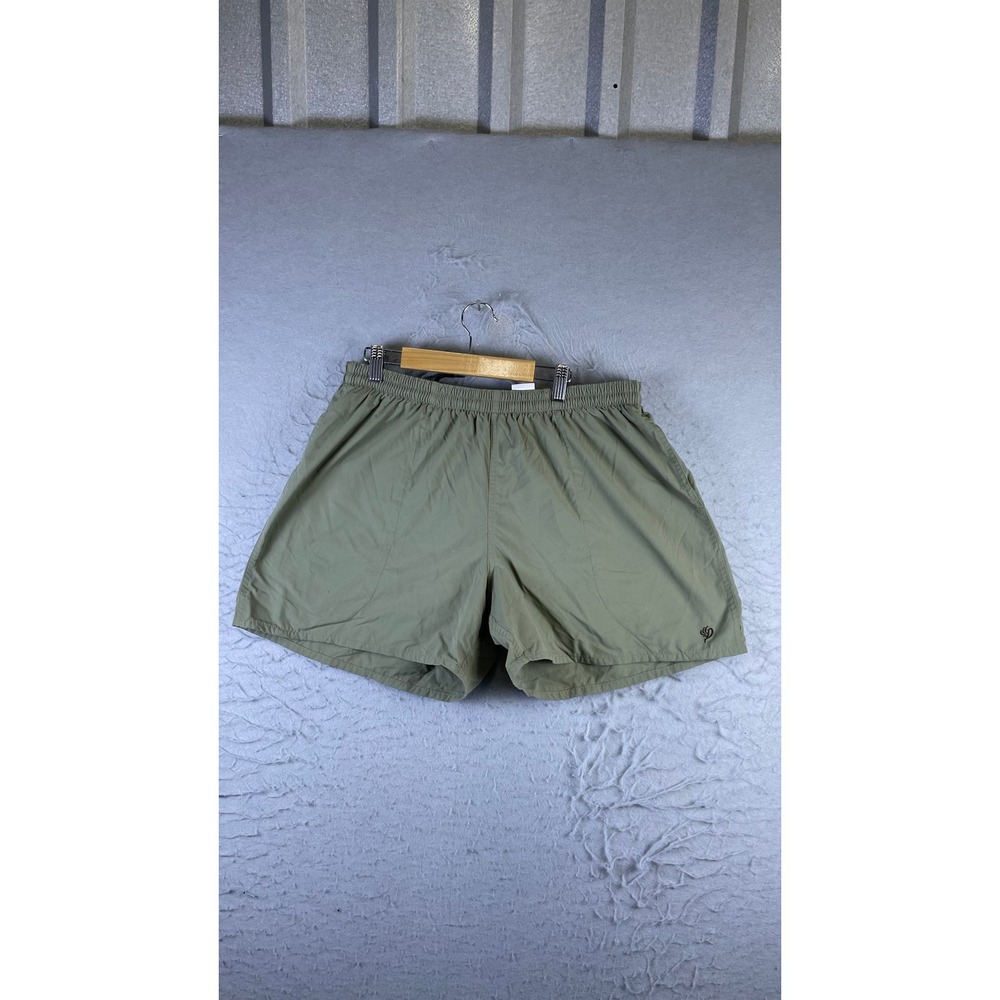 Duck Camp Shorts Mens L Green Excellent Nylon Outdoor Camo Pocket 14523